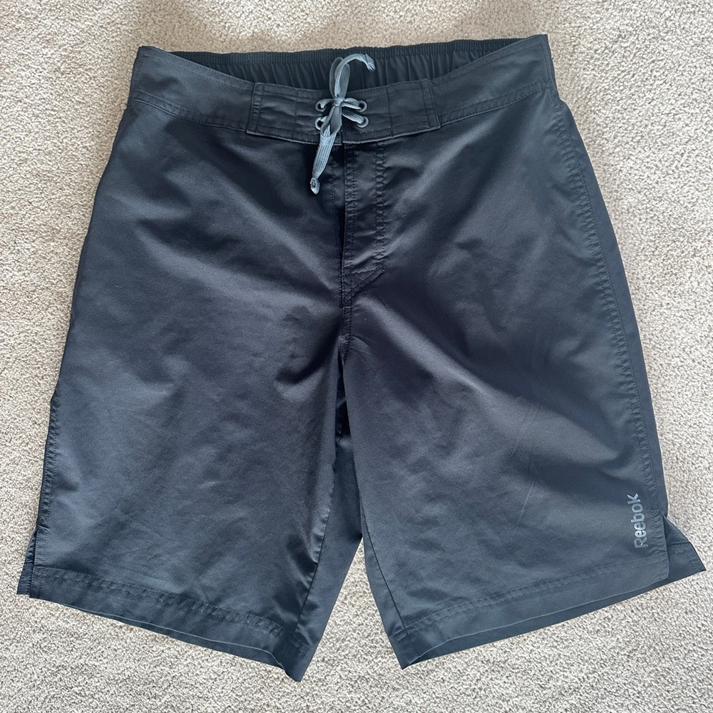 Reebok Black Board Shorts Quick-Dry Swimwear